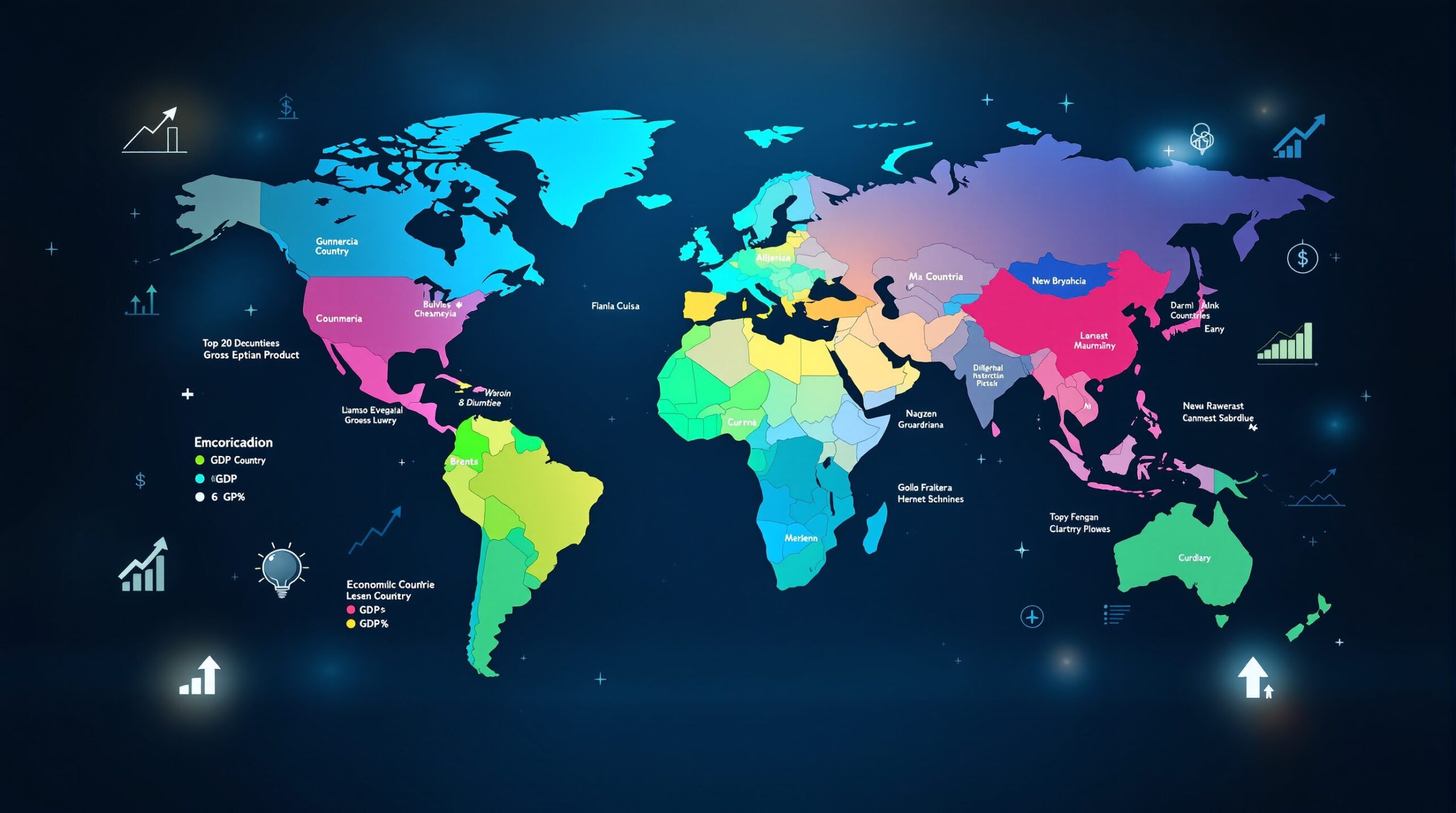 Países por producto interno bruto: los 20 líderes económicos en 2025